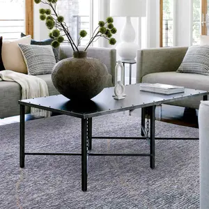 Ice Blue Geometric Modern Rug Easy to clean Living Room and Bedroom-120cm X 170cm