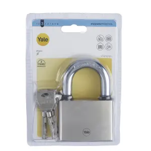 Yale Medium duty Block Iron Disc Open shackle Padlock (W)70mm