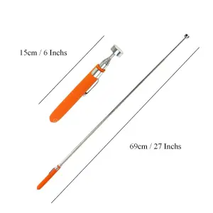 Magnetic 5lb Telescopic Pick Up Tool Long Reach for Nuts, Bolts, & Screws