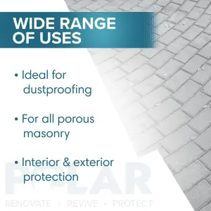 Polar Dust Proof Brick Sealer 5 Litre, Seal & Protect Interior & Exterior Surfaces Ideal For Brick & Masonry Floors & Walls