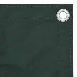 Berkfield Balcony Screen Dark Green 75x300 cm Oxford Fabric