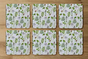 Selection of Leaves & Flowers (Coaster) / Default Title