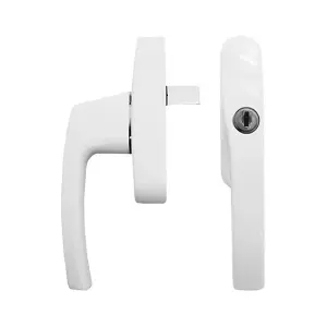 Windowparts Tilt and Turn Forked/Spaded Aluminium Window Handle - White - 119662