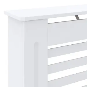 Berkfield MDF Radiator Cover White 78 cm