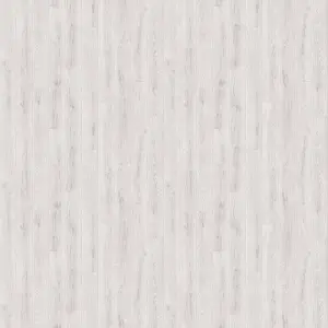 White Modern Wood Effect Anti-Slip Vinyl Flooring for Home, Shops, Offices, 4.0mm Thick Vinyl Sheet-2m(6'6") X 2m(6'6")-4m²