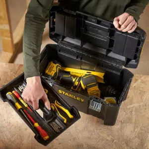 Stanley Black & yellow 19in Toolbox