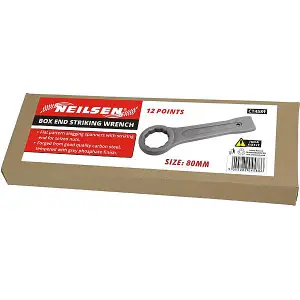 80mm Slogging Ring Spanner Box End Striking Wrench (Neilsen CT4589)