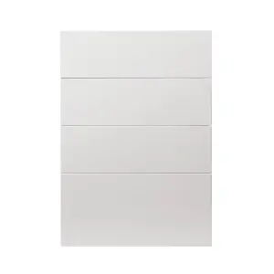 GoodHome Alisma High gloss white Drawer front, Pack of 4 (H)715mm (W)497mm (T)18mm