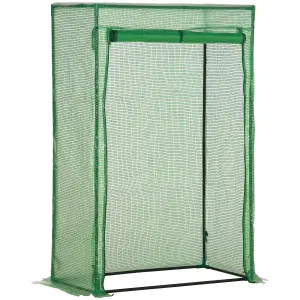 Outsunny 100 x 50 x 150cm Greenhouse w/ Zipper Roll-up Door Outdoor Green