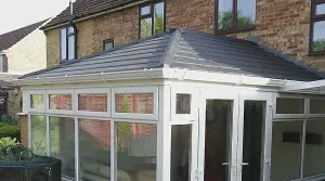 Envirotile Plastic Ridge Cap / Cover - Slate Effect Anthracite Grey - (L)425mm (W)245mm