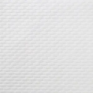 GoodHome Rivina White Woven effect Textured Wallpaper Sample