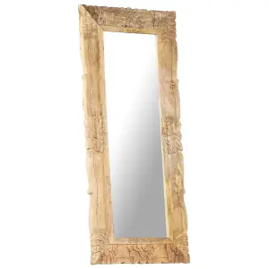 Berkfield Mirror 110x50 cm Solid Mango Wood