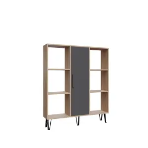 Decorotika Peoria 6 Shelves and a  Cabinet Bookcase