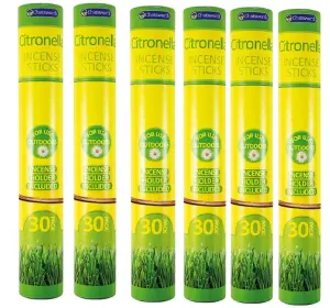 6 x Chatsworth  Citronella Incense Sticks