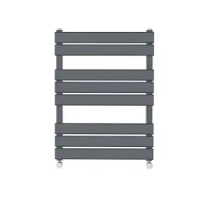 Rinse Flat Panel Anthracite Bathroom Heated Towel Rail Ladder Radiator Warmer 800x600mm