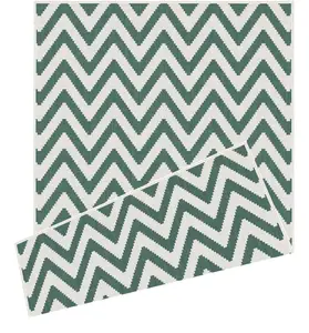 Duo Weave Collection Outdoor Rugs in Zigzag Design