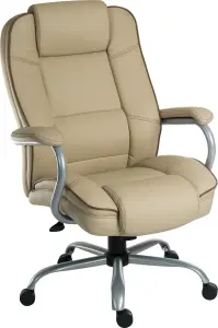 Goliath Duo Heavy Duty Executive Chair Cream, Suitable for 27 Stone User Weight and 24 Hour Use