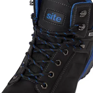 Site Thorite Unisex Black & blue Safety boots, Size 8