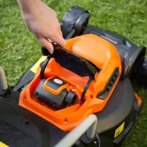 Yard Force 40V 32cm Cordless Lawnmower with 2.5Ah Lithium-Ion Battery & Quick Charger LM G32