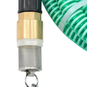 Berkfield Suction Hose with Brass Connectors 20 m 25 mm Green