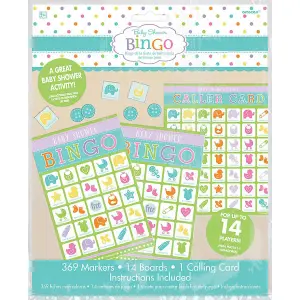 Amscan Baby Shower Bingo Multicoloured (One Size)