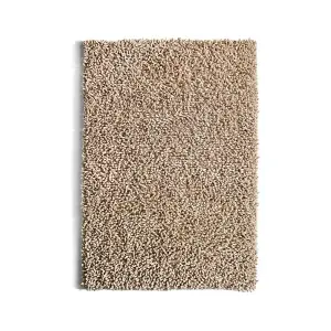 Maine Oyster Shaggy Wool Rug by Rug Guru-200cm X 300cm