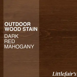 Littlefair's - Outdoor Wood Stain - Dark Red Mahogany - 25 LTR