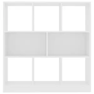 Katara 100cm H x 97.5cm W Standard Bookcase White