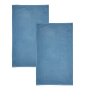 Quick Dry Cotton Bath Sheet (Set of 2) Blue