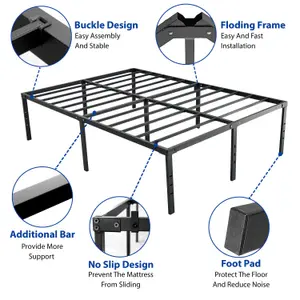 Double Metal Bed Frames Modern, Stylish & Comfortable Bedroom Furniture