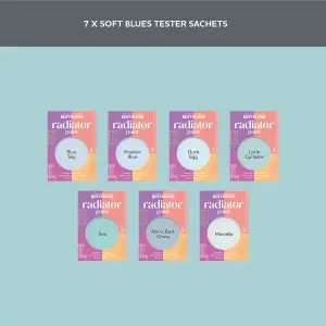 Rust-Oleum Light Blue Satin Radiator Paint Tester Samples - 10ml