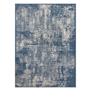 Carpet Wool NAIN Ornament vintage 7591/51644 navy / beige  240x340 cm