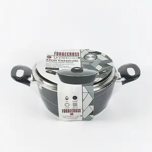 URBN CHEF 24cm Diameter Casserole Pot Forged Aluminum Cookware