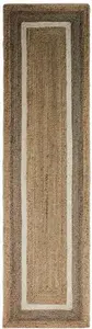 Dunelm Natural Jute Border Runner, Coastal