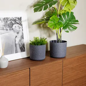 LIVIVO Indoor Plant Pots - Set of 2, 18cm