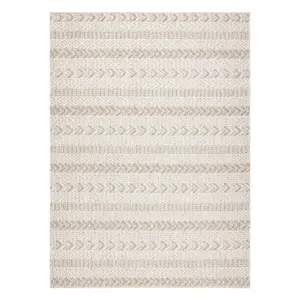 Carpet JERSEY 19243 beige - Chevron, structural, loop BOHO  180x270 cm