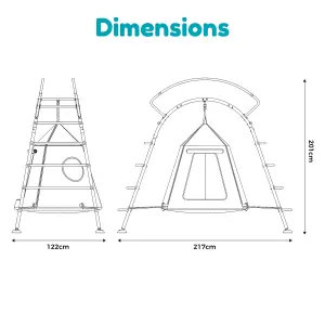 TP Toys UFO Large Climbing frame with swing