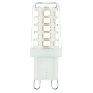 2.3W LED G9 Light Bulb Clear Cool White 4000K 220 Lumen Mini Small Indoor Lamp