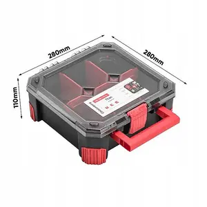 Tough Organiser STORAGE CASE Parts Carry Tool Box Screws Craft Mobil Fishing Small with dividers