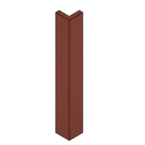 Ethos Innovo Matt tuscan red Tall Wall corner post, (W)34mm (L)895mm