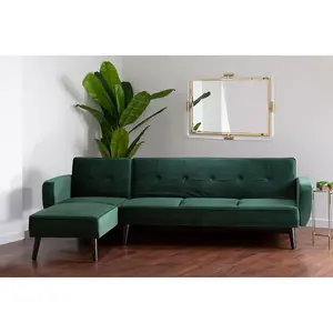 Interiors by Premier Serene 3 Seat Green Sofa Bed