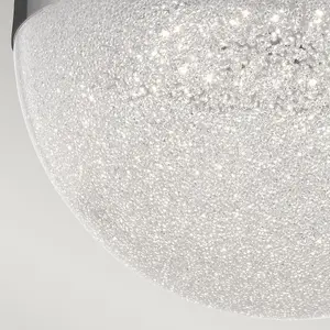 Luminosa Kichler Moonlit Integrated LED Spherical Pendant Ceiling Light Polished Chrome, 3000K