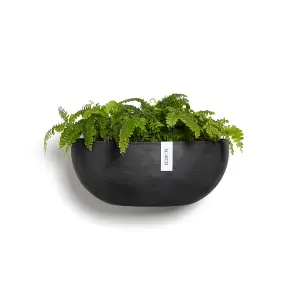 Sofia Smooth Finish Wall Plant Pot Black