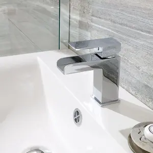 Trent Bath Shower Mixer & Basin Mixer Tap with Click Waste Chrome