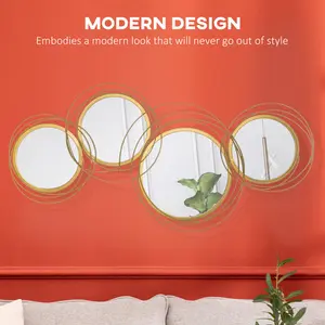 Daxten Metal Wall Decor Gold