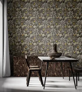 Hoopla Walls Seaweed Garden Slate Smooth Matt Wallpaper