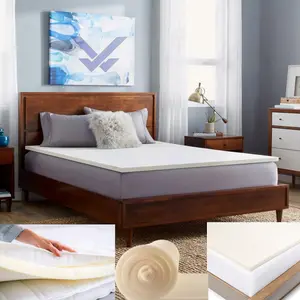 Mattress Topper Real Memory Foam (5 CM Thick) Foam Small Double - 120cm x 190cm - 35.4 x 47.24 Inches