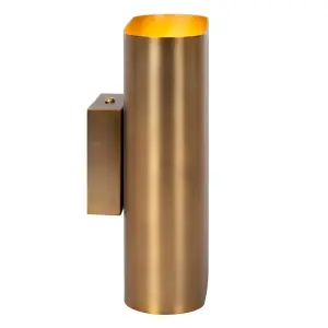 Lucide OVALIS - Wall light - 2xE14 - Matt Gold / Brass