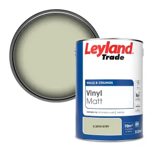 Leyland Trade Vinyl Matt Walls & Ceilings Emulsion Paint (S 2010-G70Y) 5L