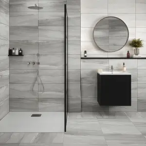 Johnson Tiles Sabana Sand Matt Stone effect Textured Ceramic Indoor Wall Tile, Pack of 6, (L)600mm (W)300mm